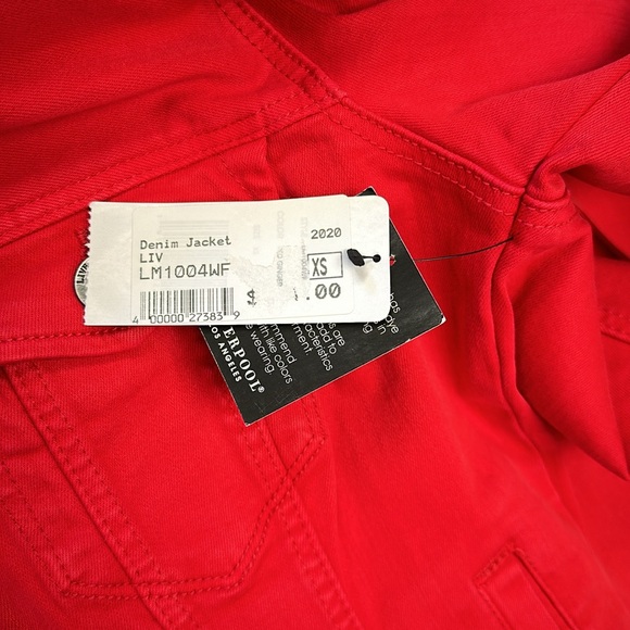 LIVERPOOL TRUCKER DENIM RED JACKET - Picture 10 of 13